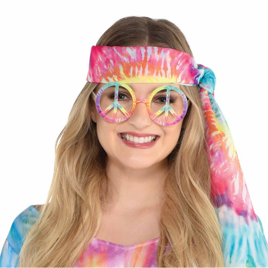 Groovy 60's Peace Sign Large Glasses