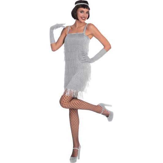 Costume Silver Flapper Women's Size 8-10