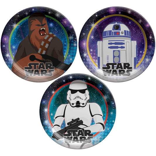 Star Wars Galaxy 17cm Round Paper Plates