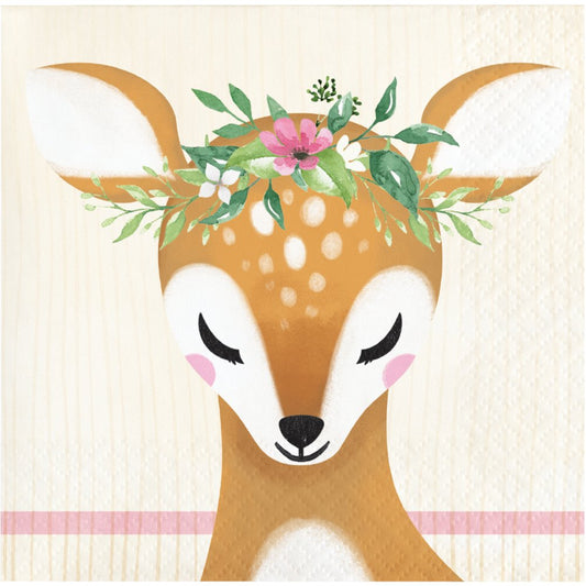 Deer Little One Beverage Napkins