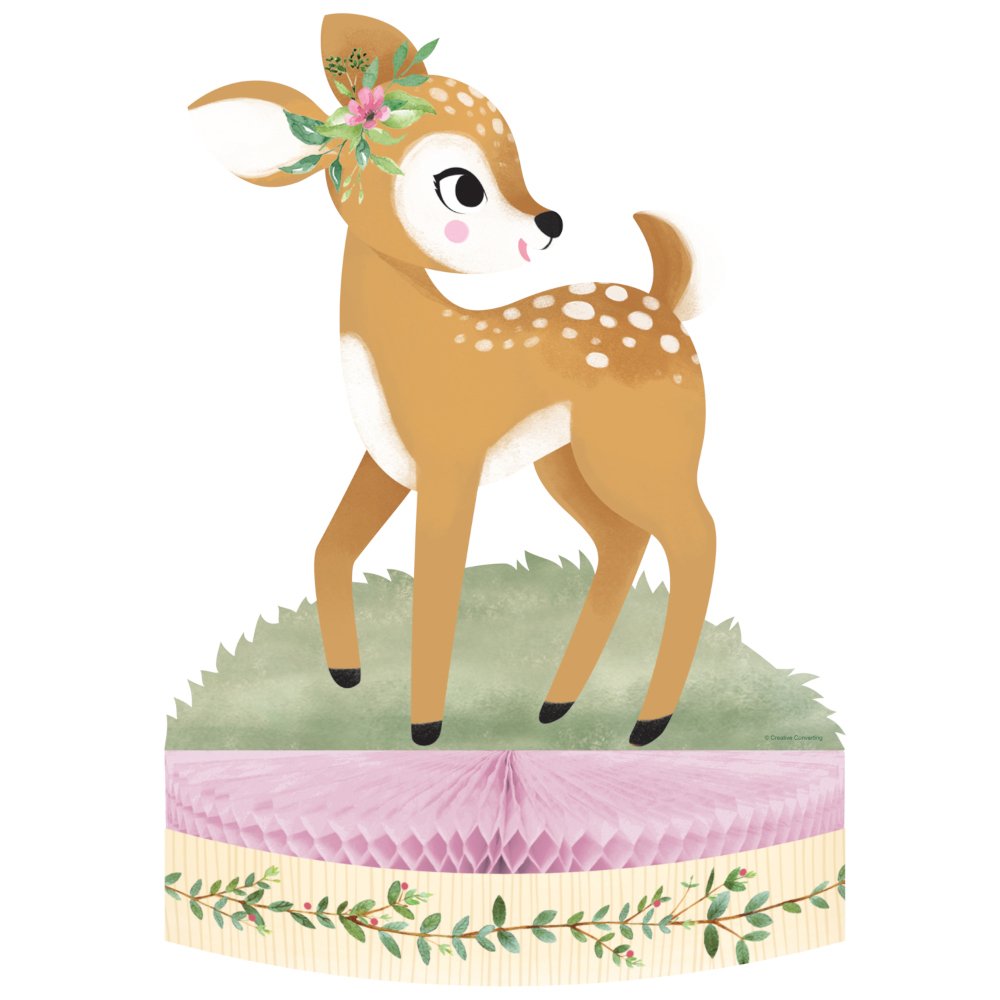 Deer Little One Centrepiece Honeycomb 30cm x 23cm