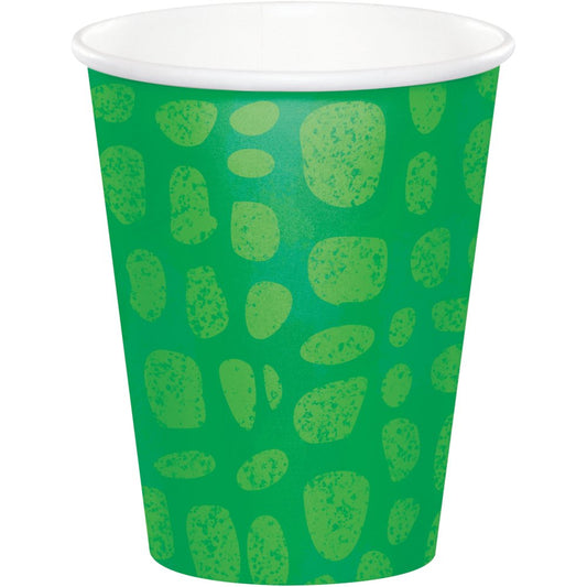 Alligator Crocodile Party Cups Paper 266ml (Pack of 8)