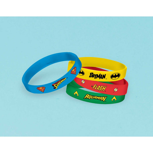 Justice League Heroes Unite Rubber Bracelets Favors