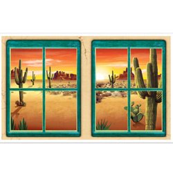 Western Desert Window Decorations Insta-Theme Props