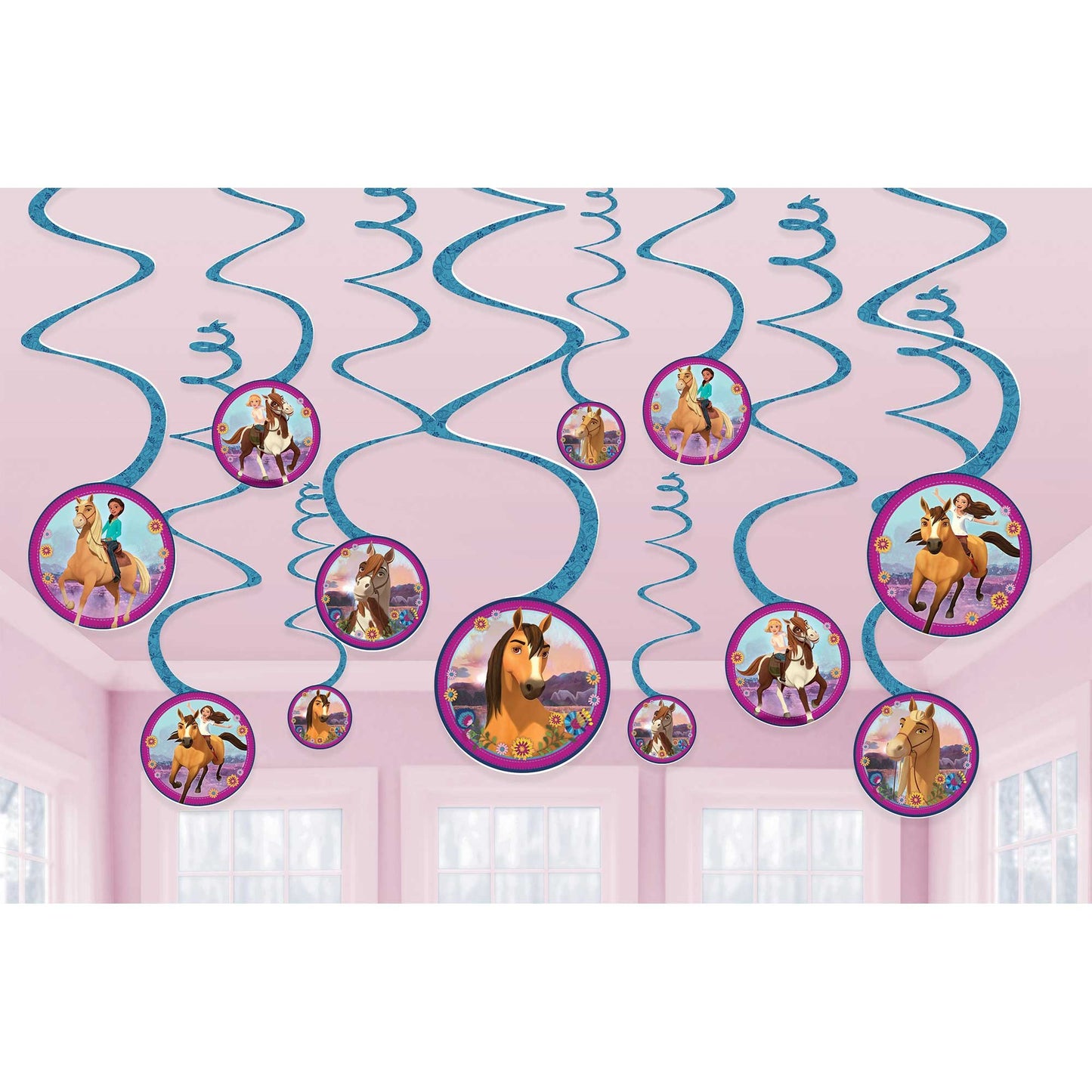 Spirit Riding Free Spiral Swirls Hanging Decorations