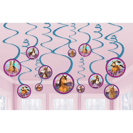 Spirit Riding Free Spiral Swirls Hanging Decorations