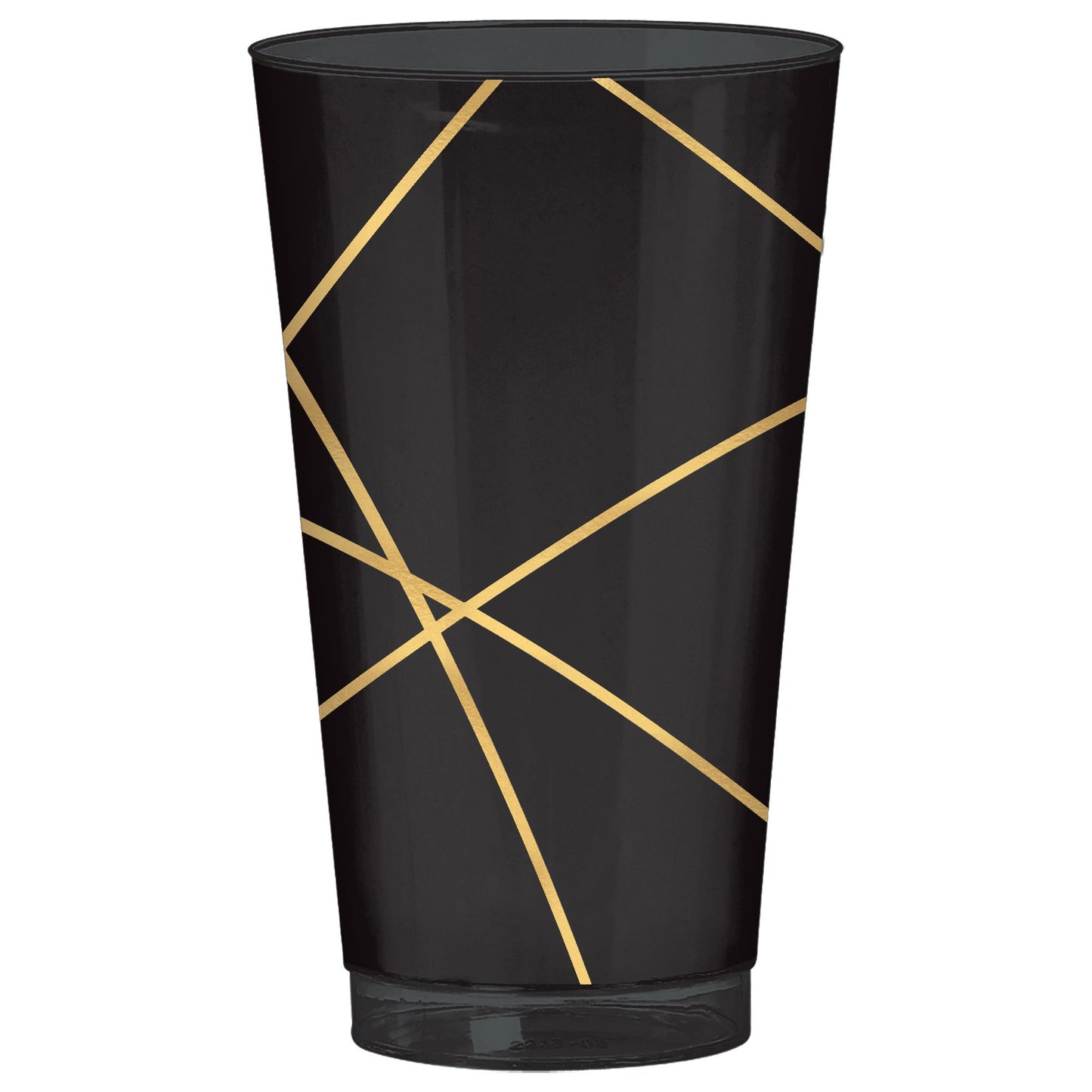 Premium Gold Geo Tumblers Hot Stamped Plastic 473ml