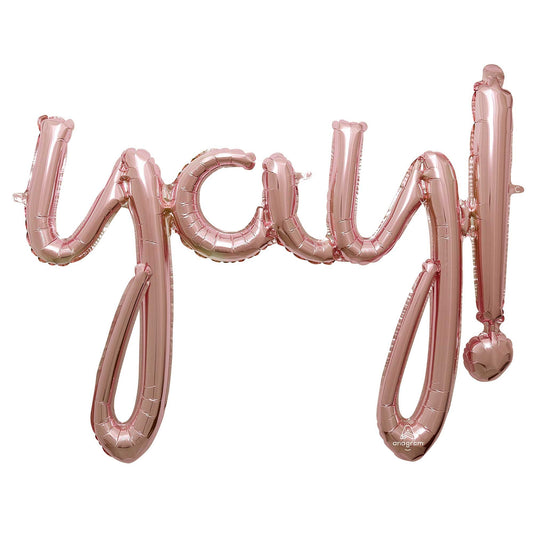 CI: Script Phrase yay! Rose Gold