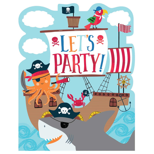 Ahoy Birthday Novelty Invitations