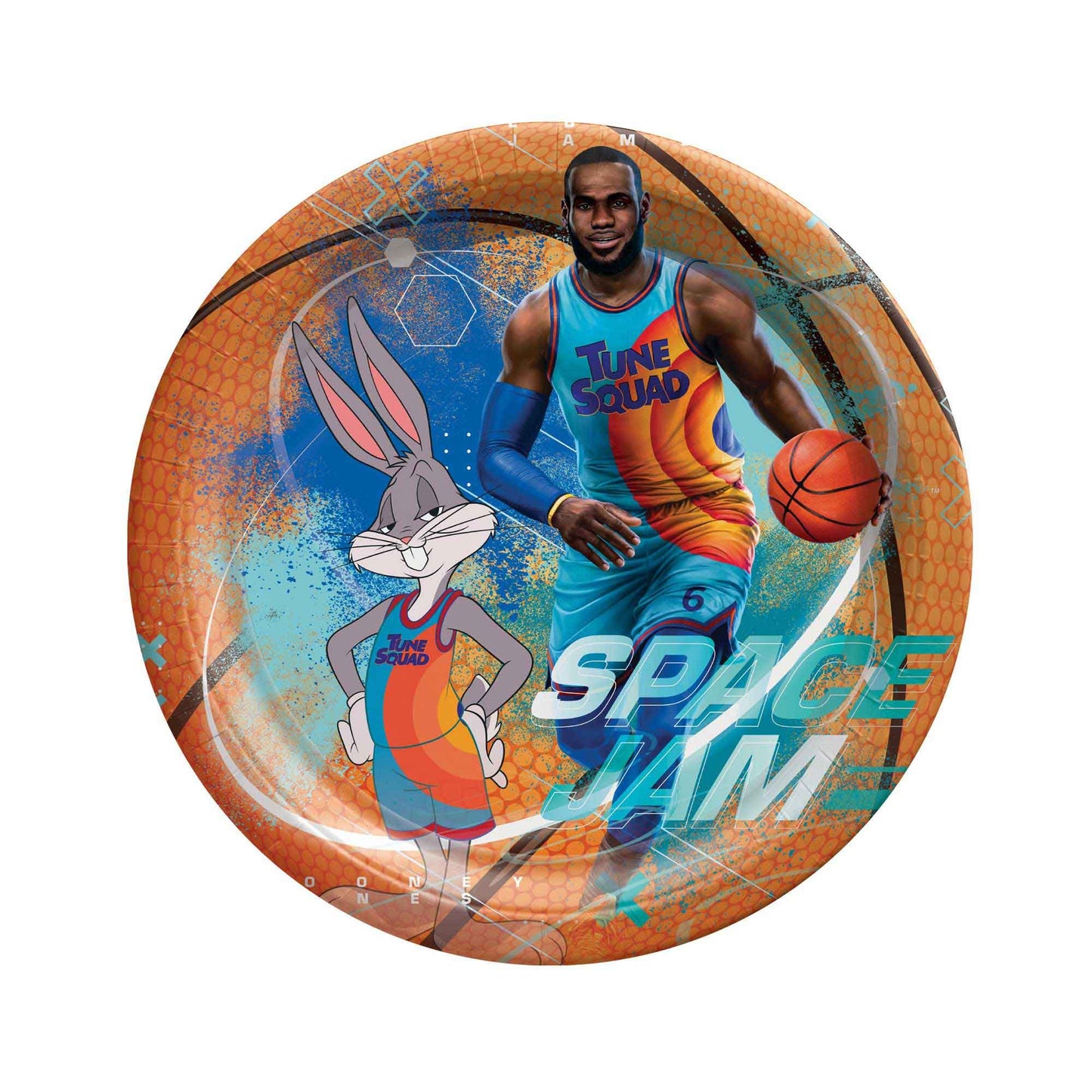 Space Jam 17cm Round Paper Plates