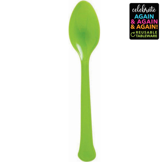 Premium Spoons 20 Pack Kiwi - Extra Heavy Weight