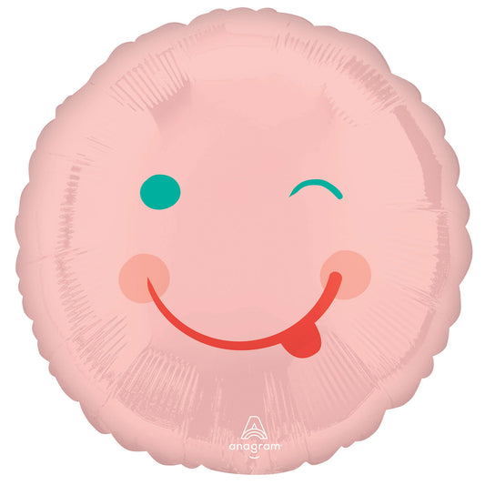 45cm Standard HX Pink Smiley Face