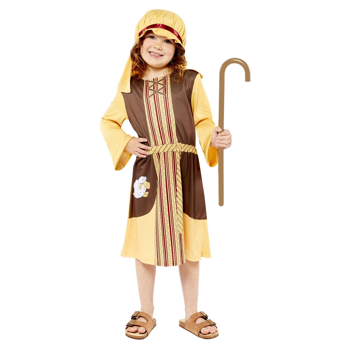 Costume Nativity Shepherd Girls 4-6 Years