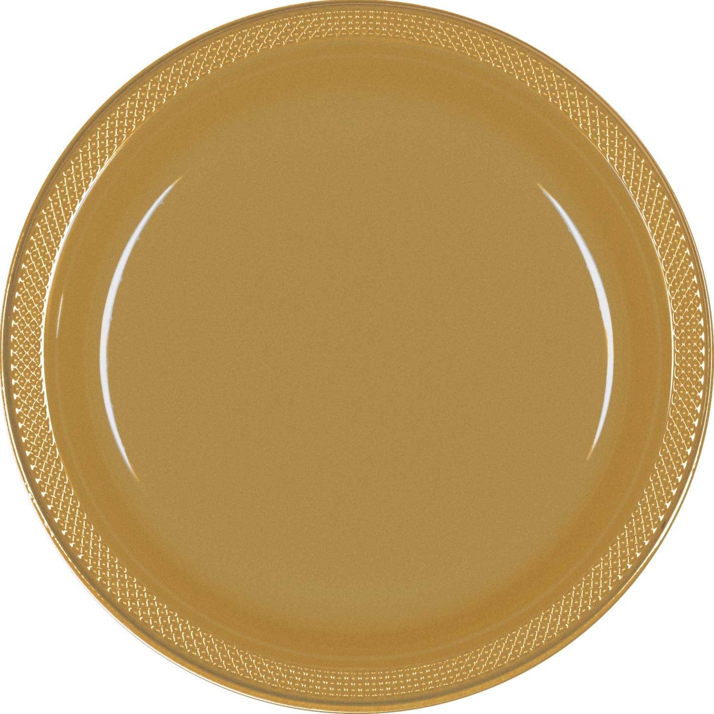 Premium Plastic Plates 26cm 20 Pack - Gold