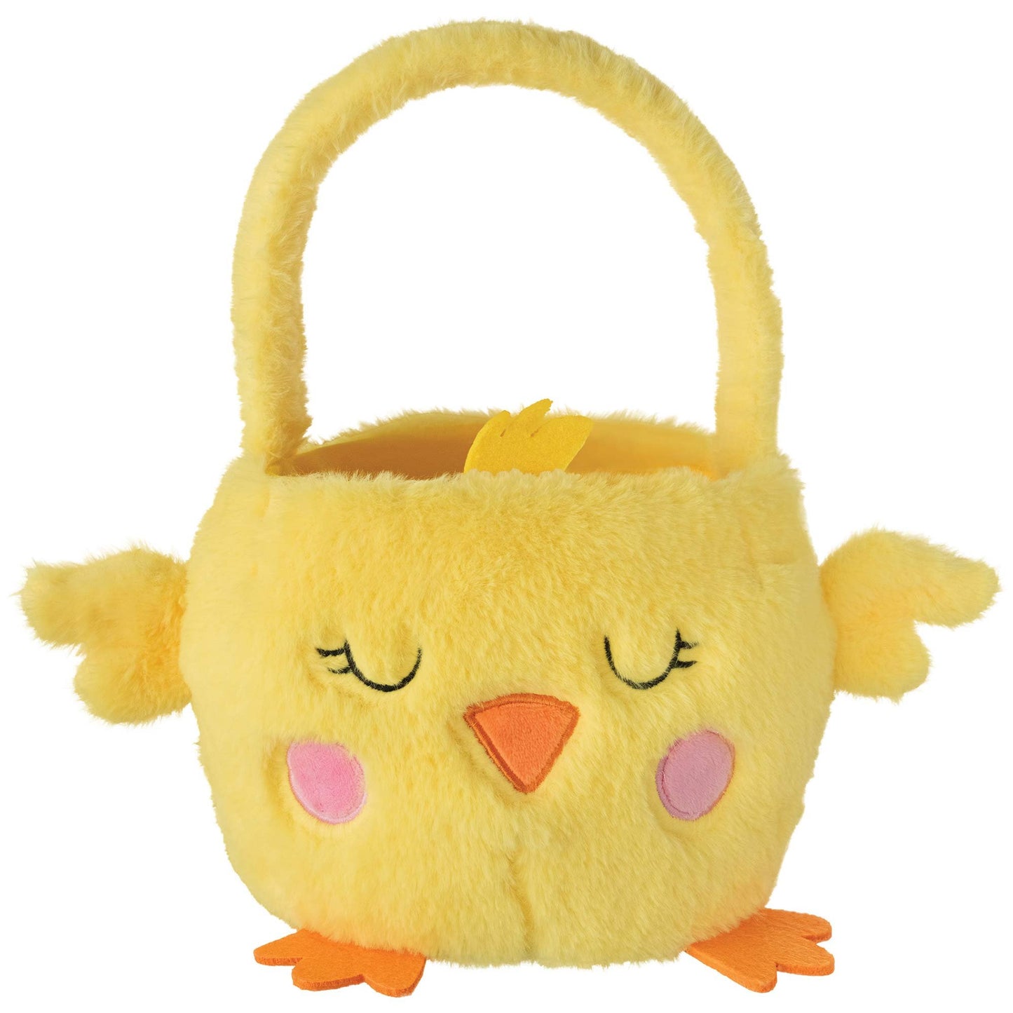 Easter Chick Plush Fabric Basket