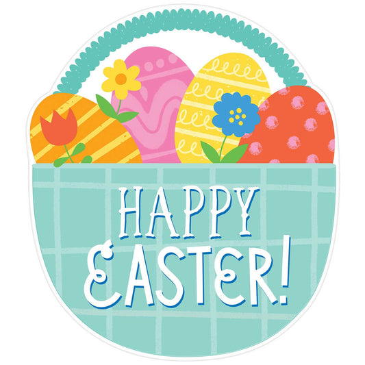 Happy Easter Basket Cutout