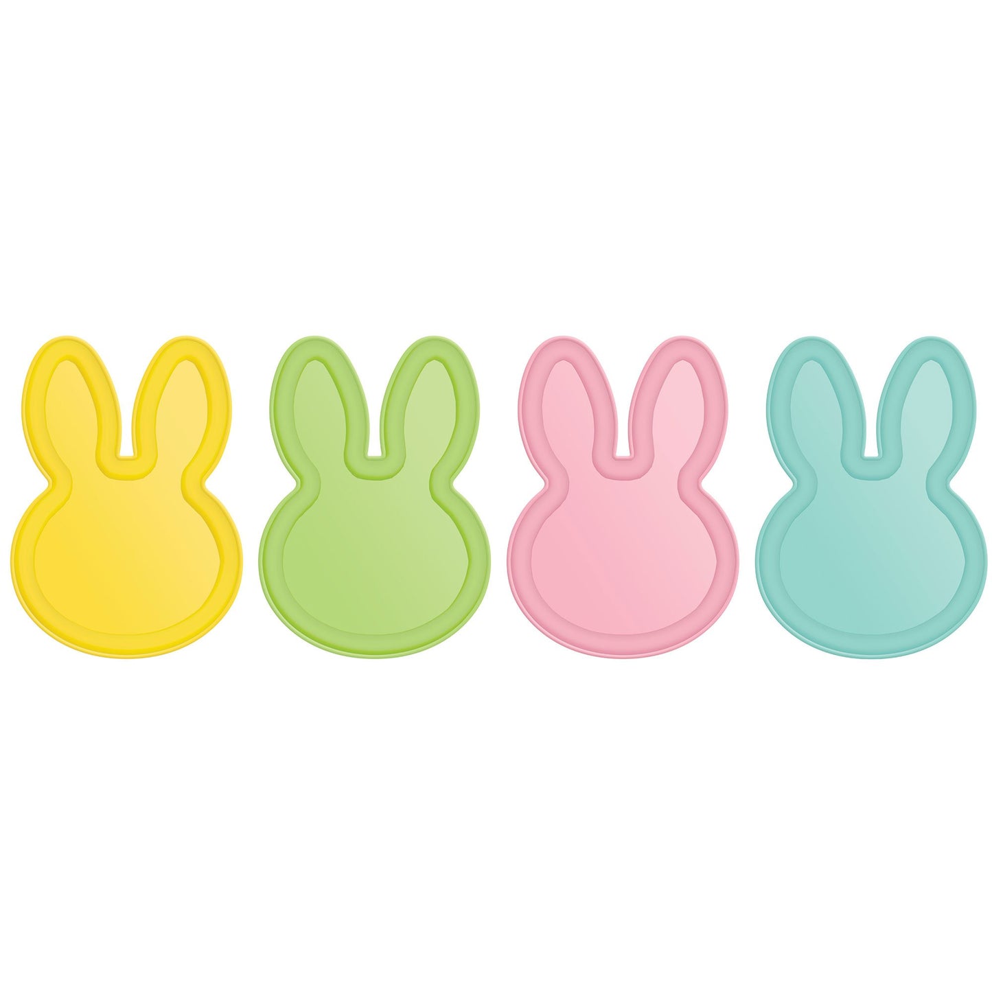 Easter Bunny Shaped Melamine Plates