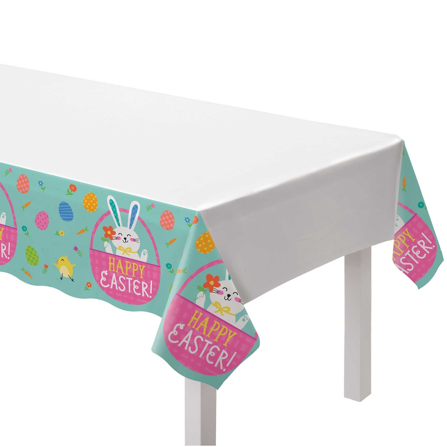 Easter Funny Bunny Plastic Tablecover