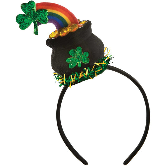 St Patrick's Day Rainbow & Pot of Gold Headband