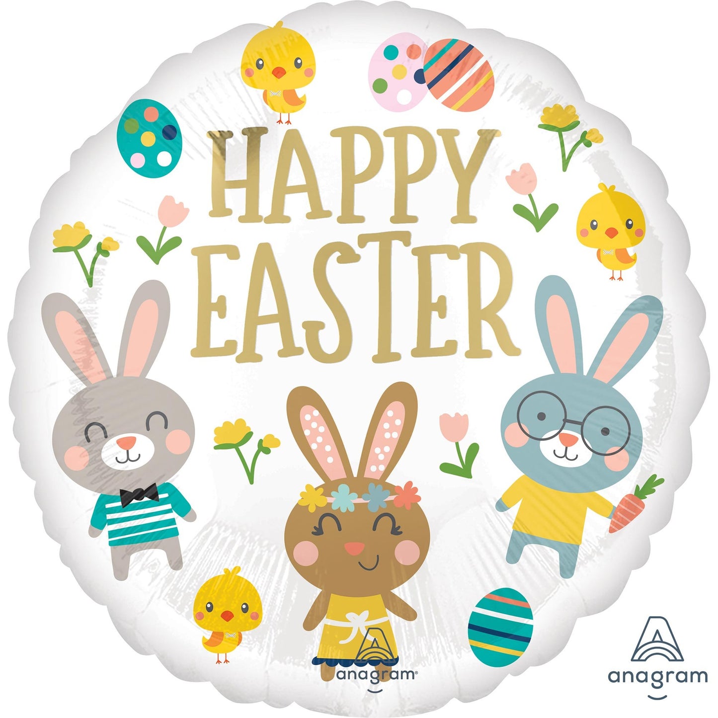 45cm Standard HX Happy Easter Garden Party