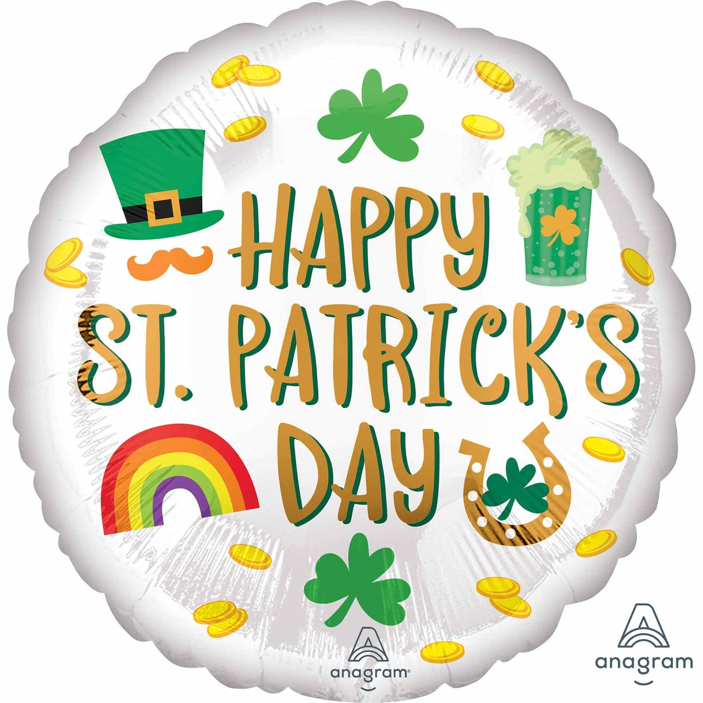 45cm Standard HX Happy St Patrick's Day Icons