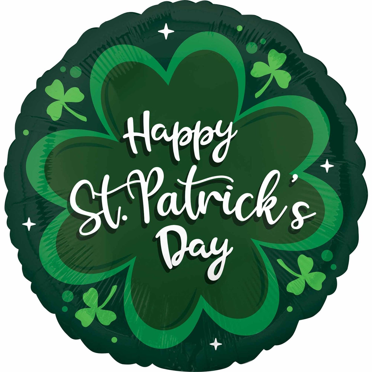 45cm Standard Happy St Patrick's Day Green Balloon