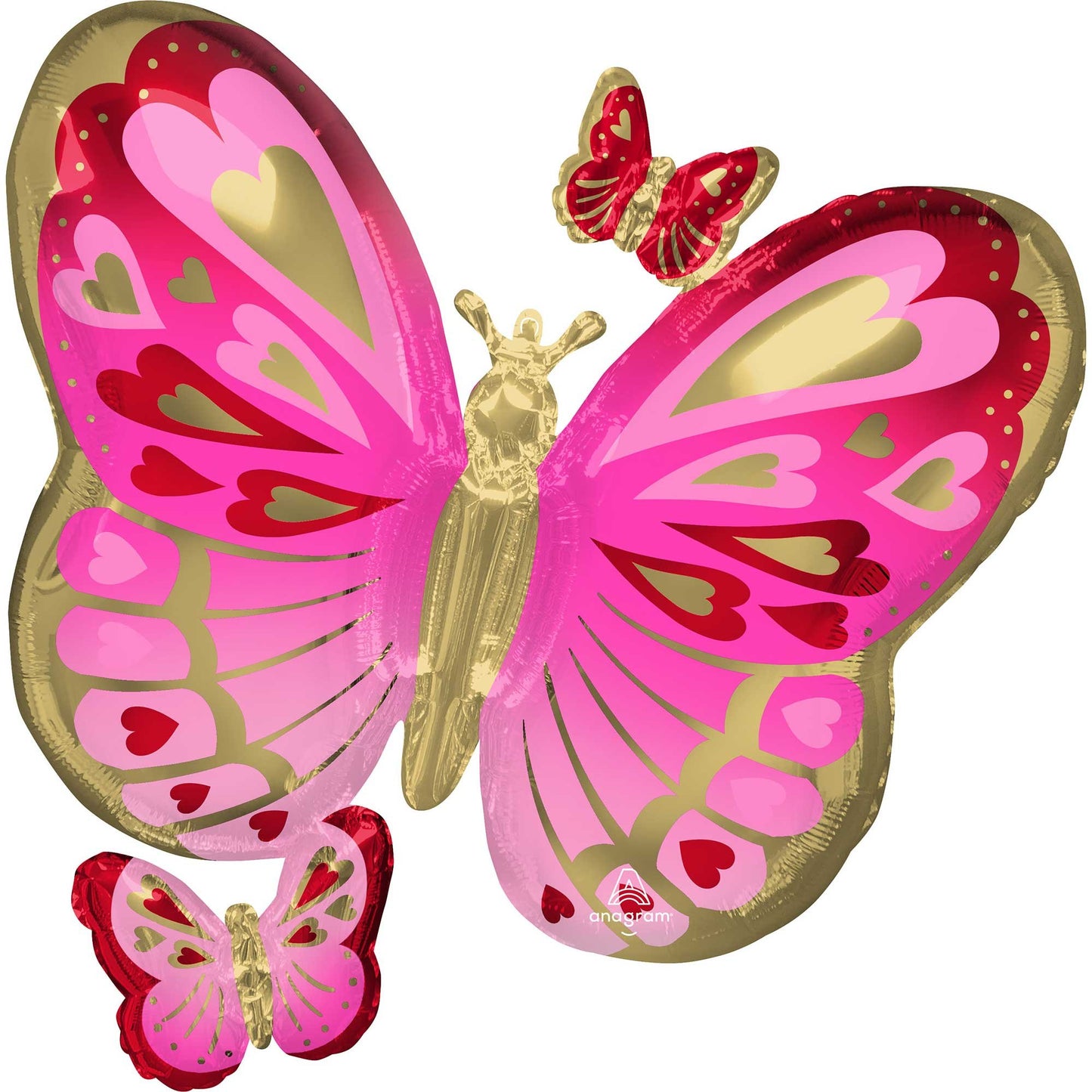 SuperShape Butterfly Red, Pink & Gold