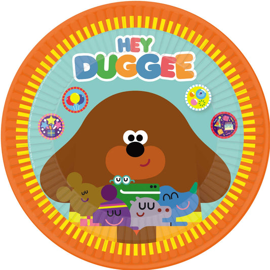 Hey Duggee 23cm Round Paper Plates (Pack of 8)