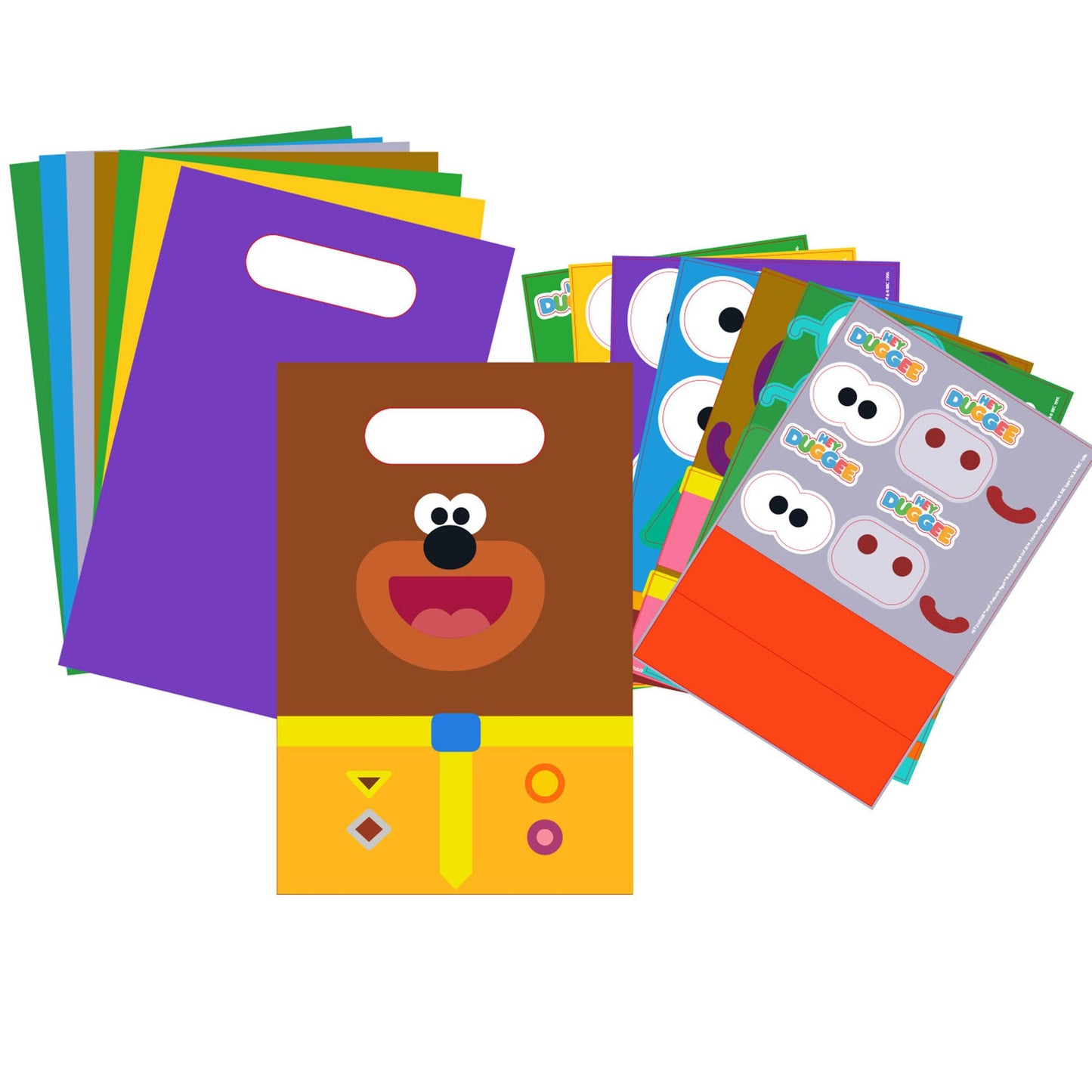 Hey Duggee Customisable Paper Loot Bags (Pack of 8)