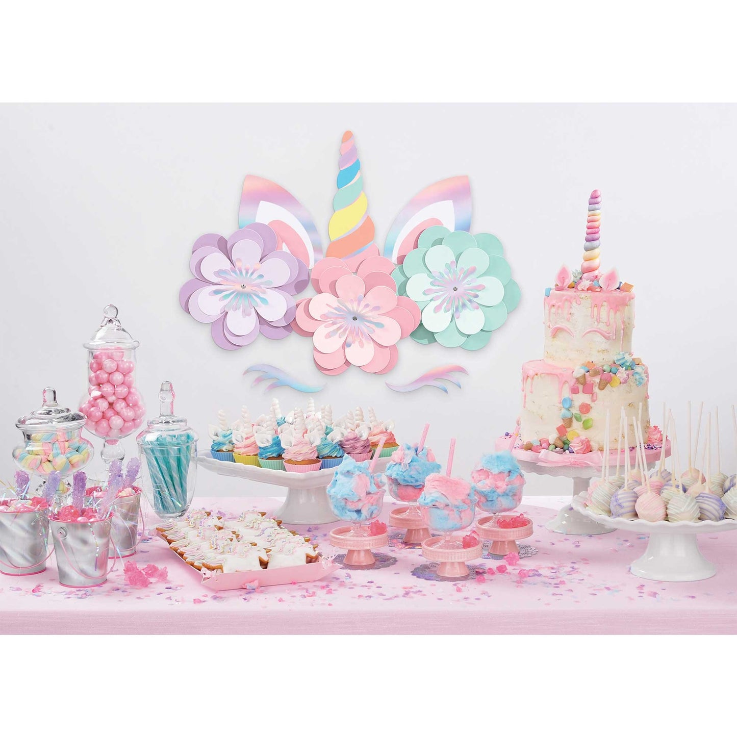 Magical Unicorn Birthday Wall Decorating Kit