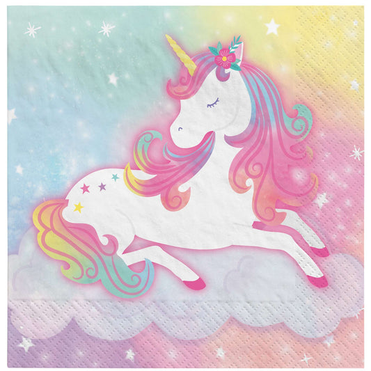 Enchanted Unicorn Beverage Napkins