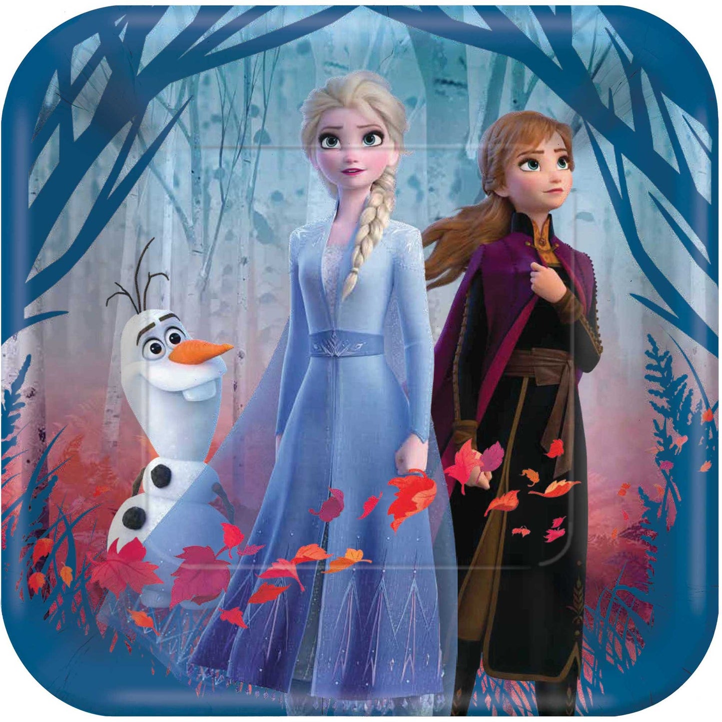 Frozen 2 SRT 23cm Square Paper Plates