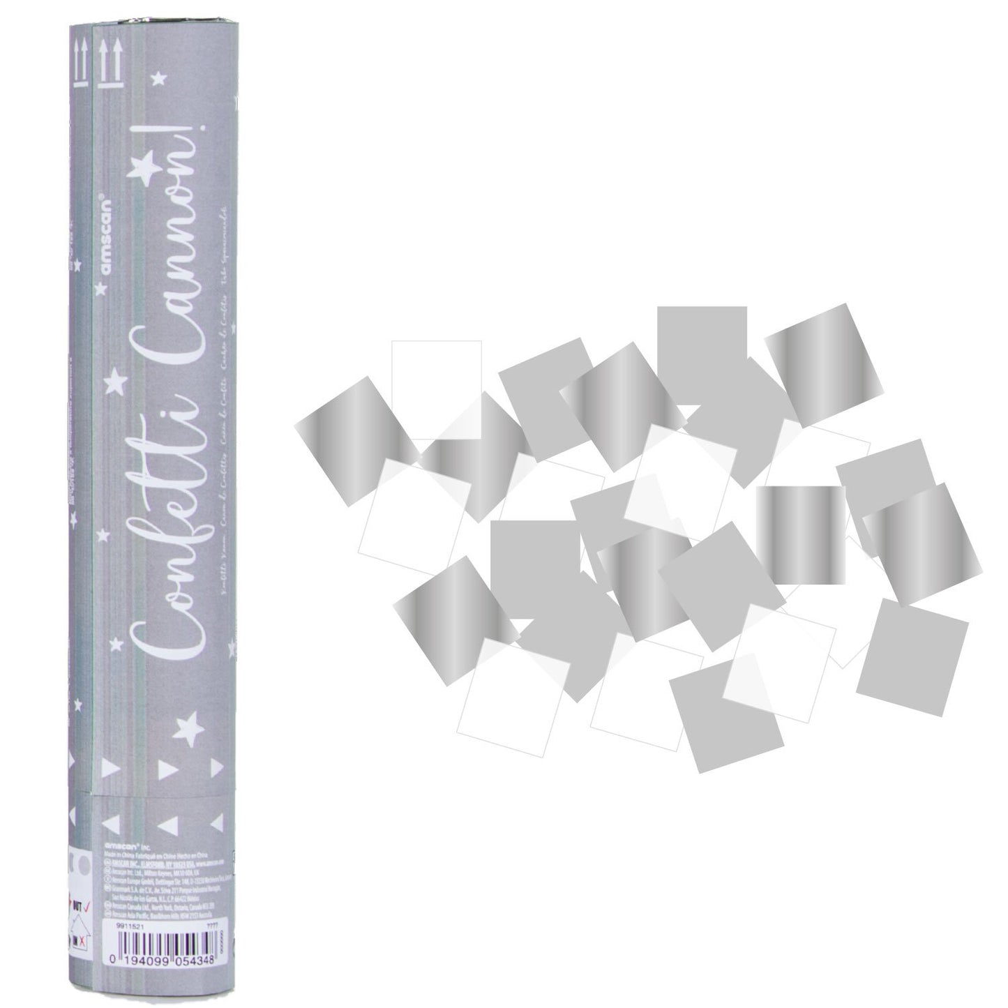 Confetti Cannon Silver 24cm