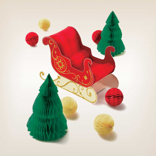 Christmas Sleigh Centrepiece Decorating Kit