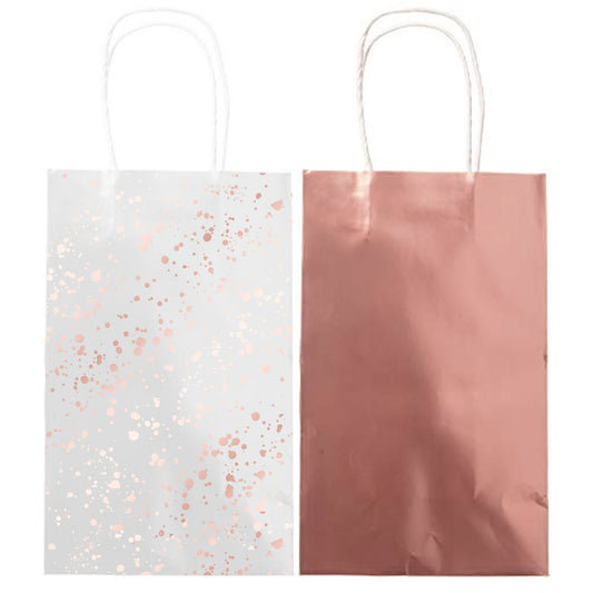 Rose Gold Paper Kraft Bags