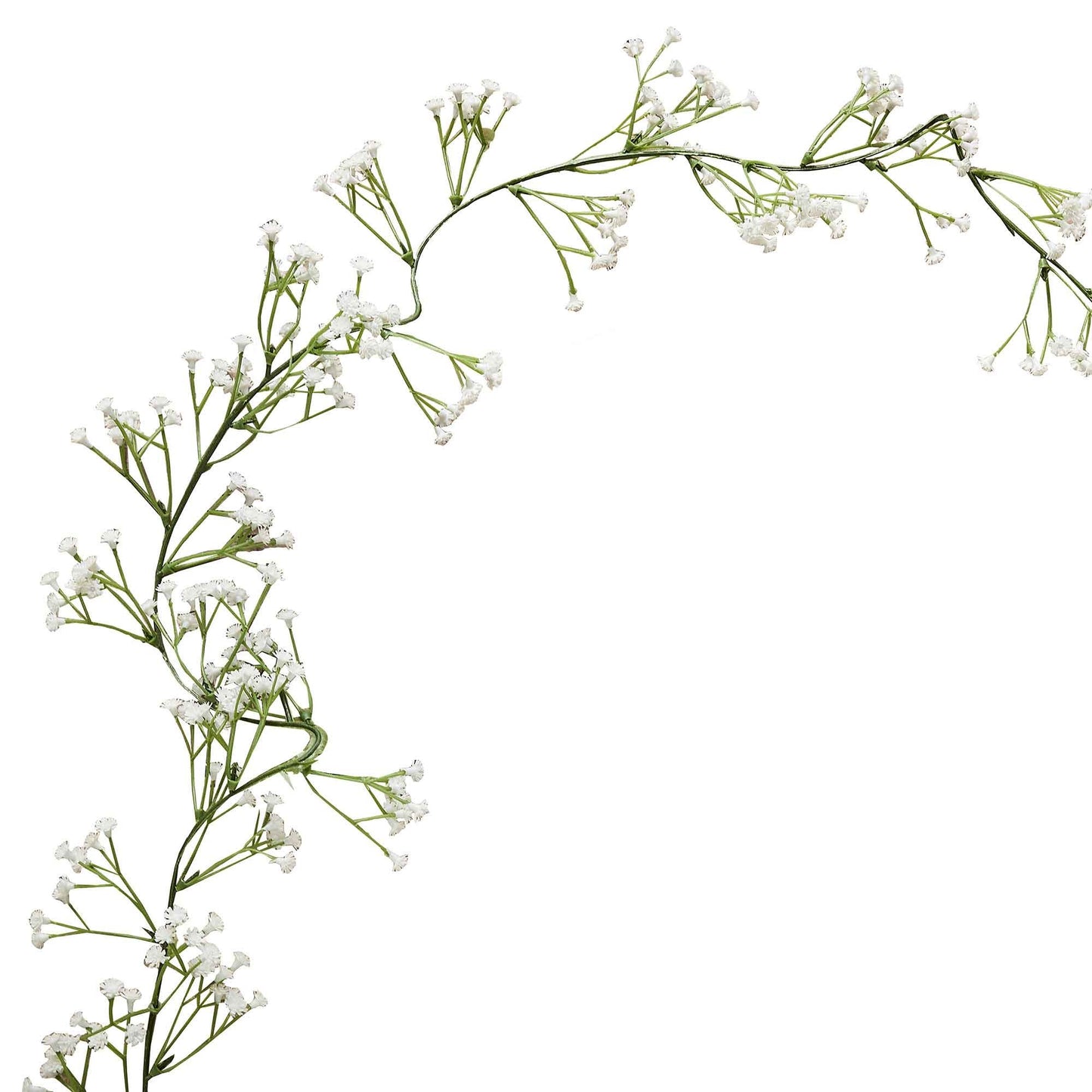 Botanical Wedding Foliage Garland White Gypsophila