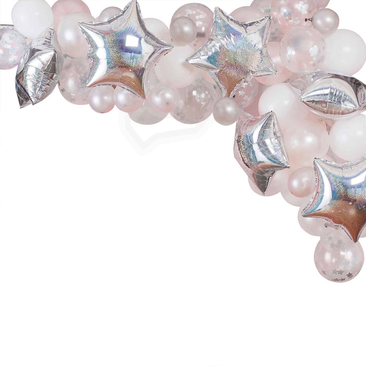 Star Gazer Birthday Balloon Arch Iridescent