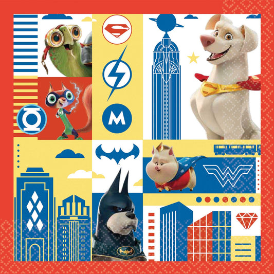 DC Super Hero Pets Lunch Napkins