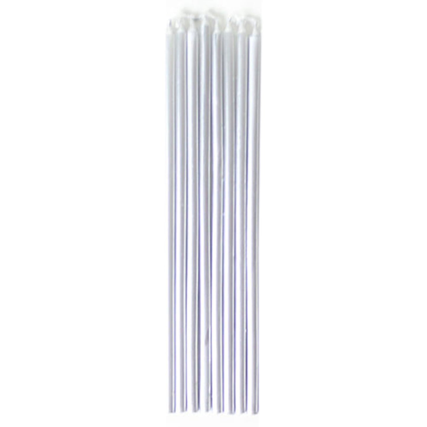 Silver Taper Candles