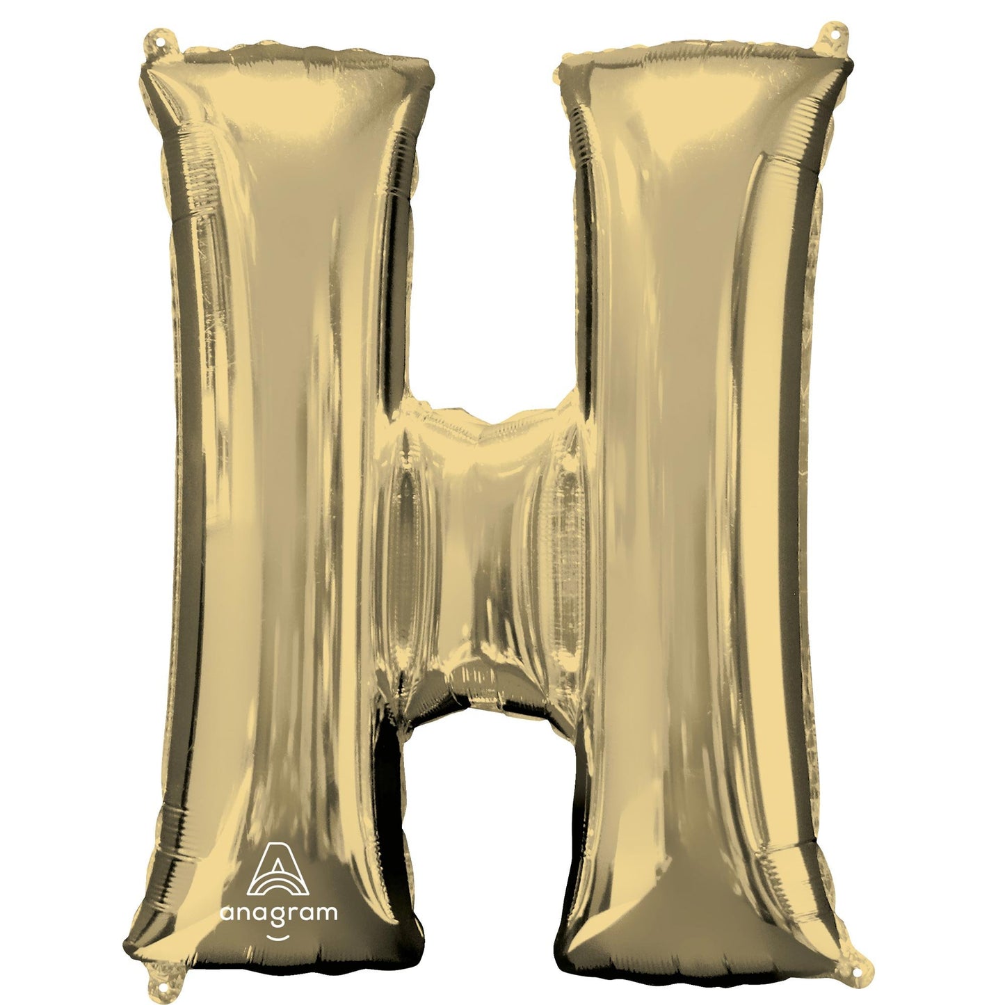 SuperShape Letter H White Gold