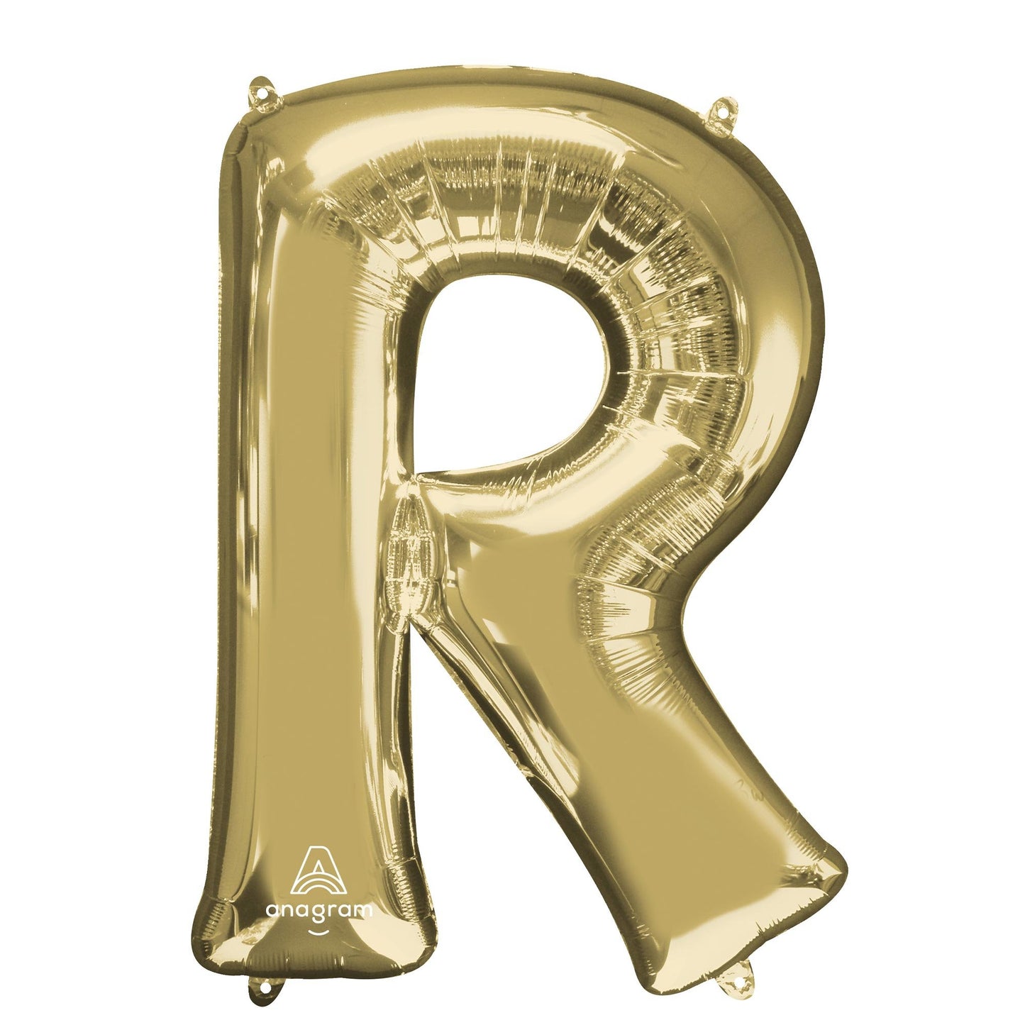 SuperShape Letter R White Gold