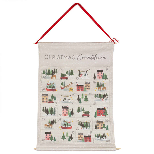 Merry Little Christmas Fabric Advent Calendar Kit