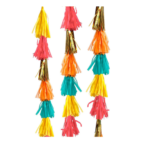 Diwali Tassel Garland Paper & Foil 1.3m