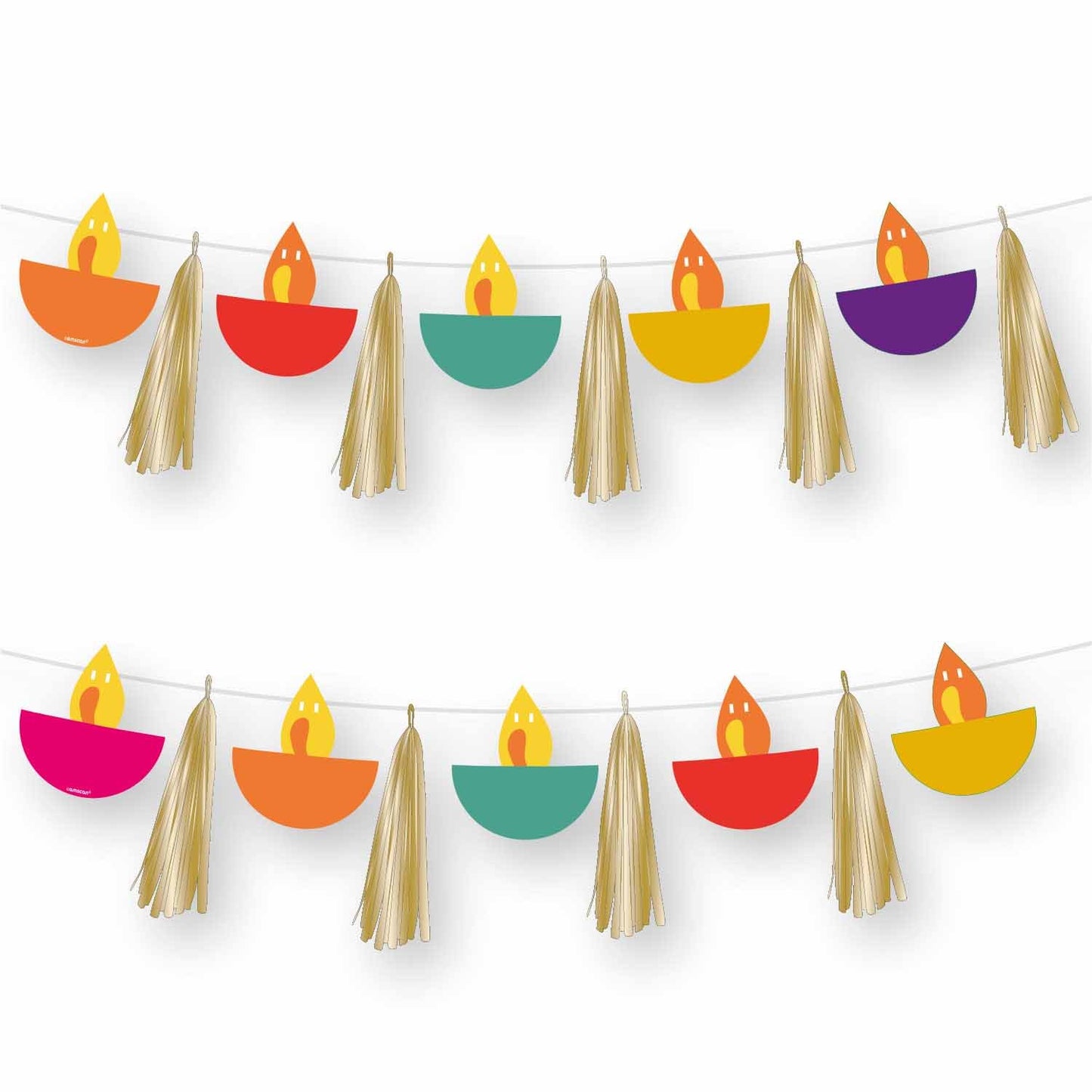 Diwali Symbol & Tassel Garland 1.5m