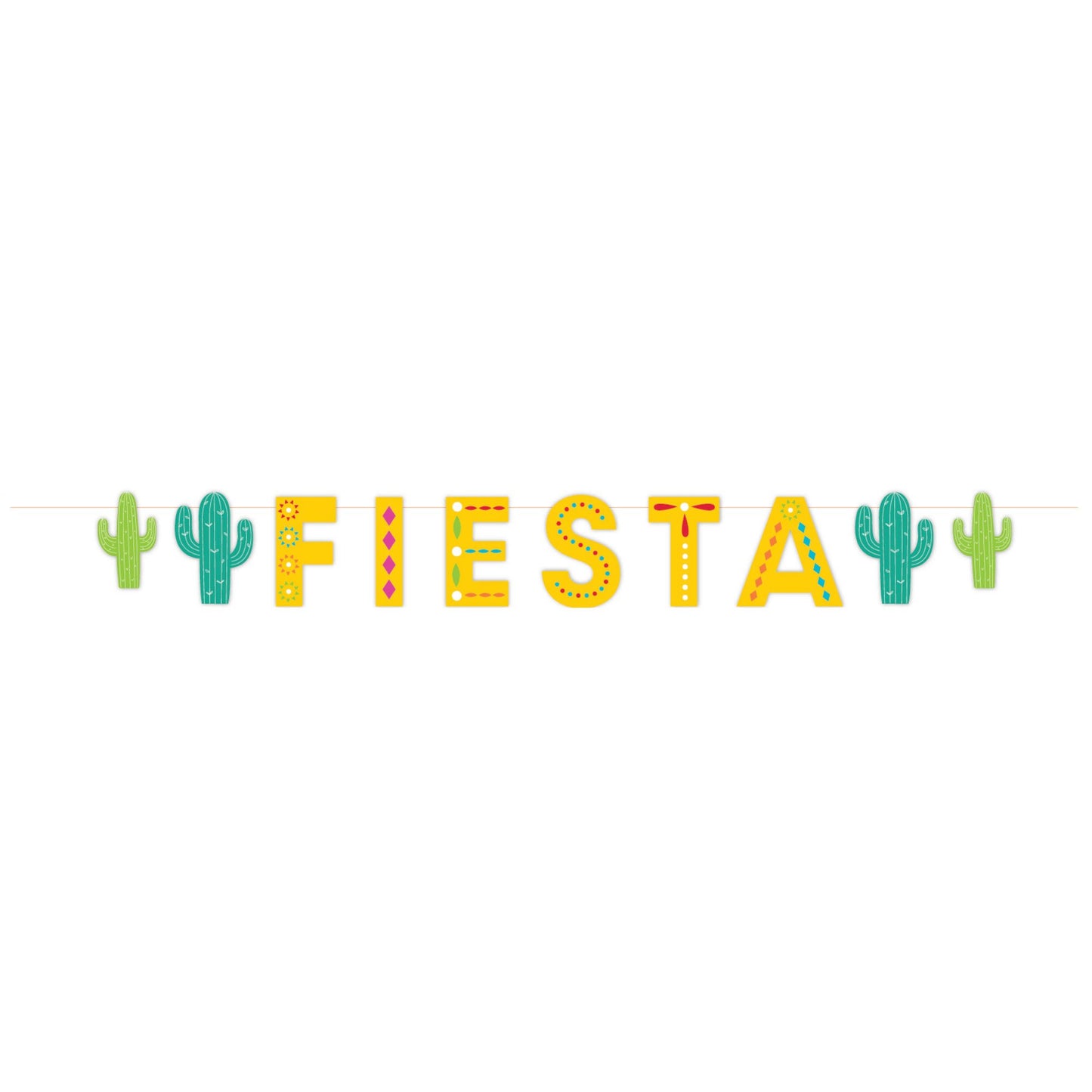 Fiesta Letter Banner & Cactus