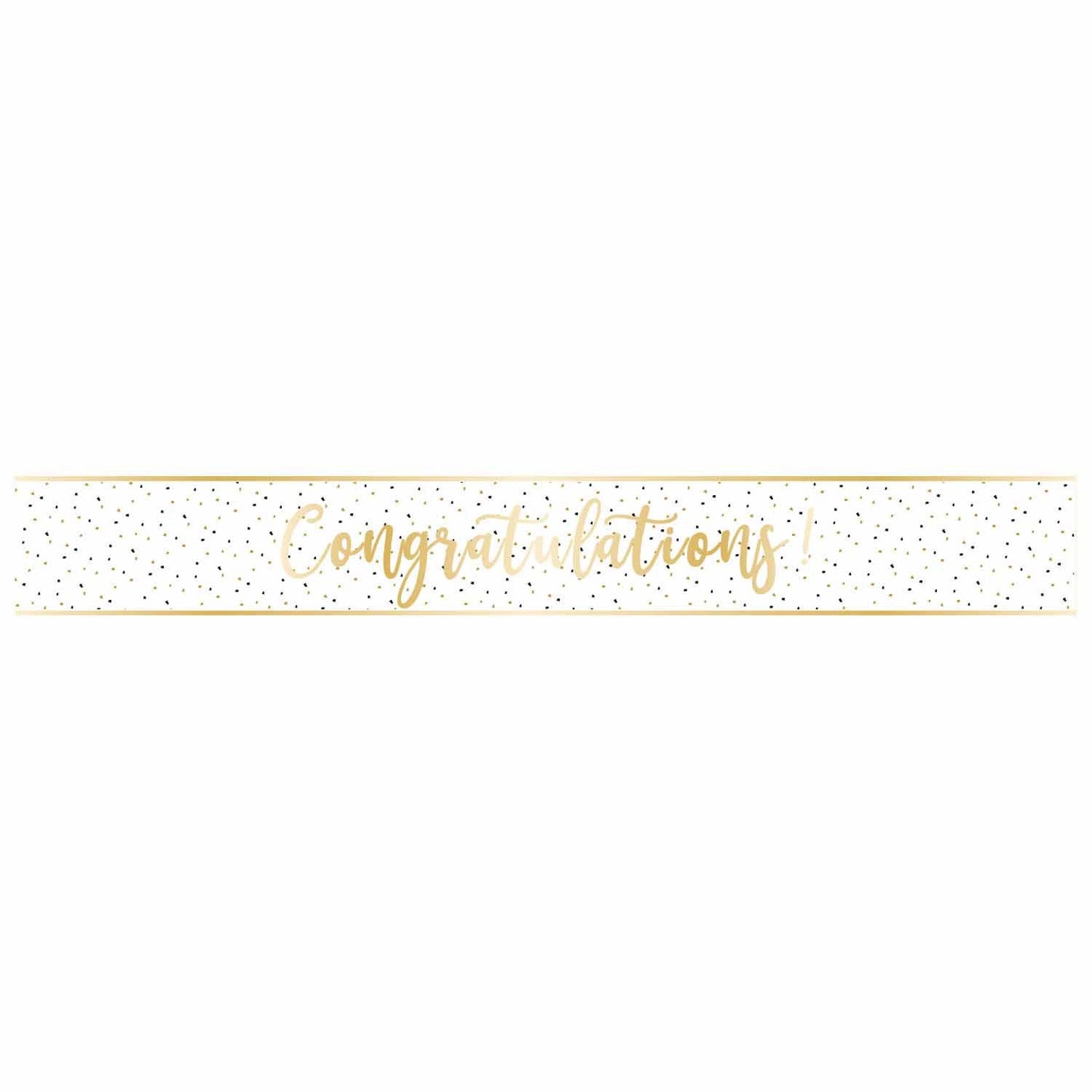 Banner Congratulations Gold Foil 2.7m