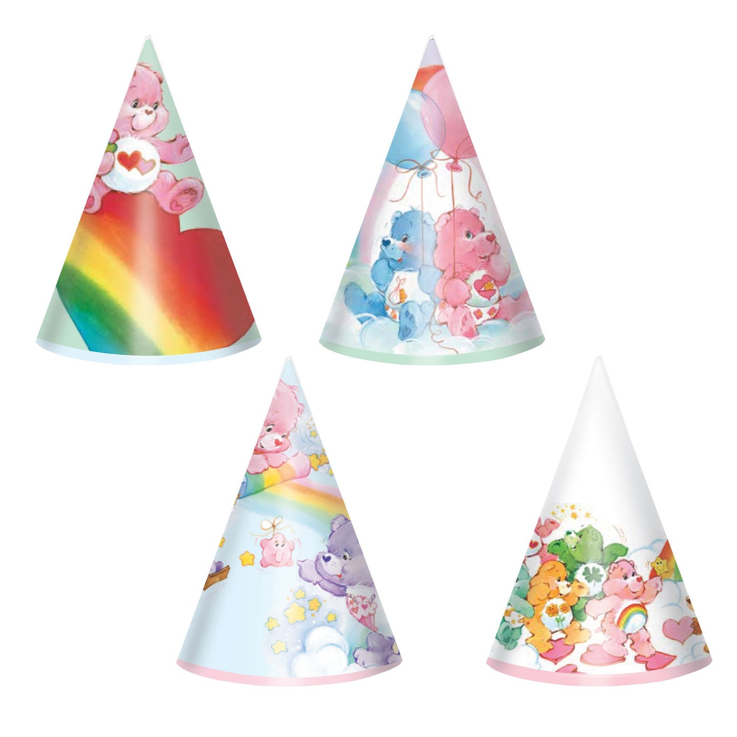 Care Bears Mini Cone Hats (Pack of 8)