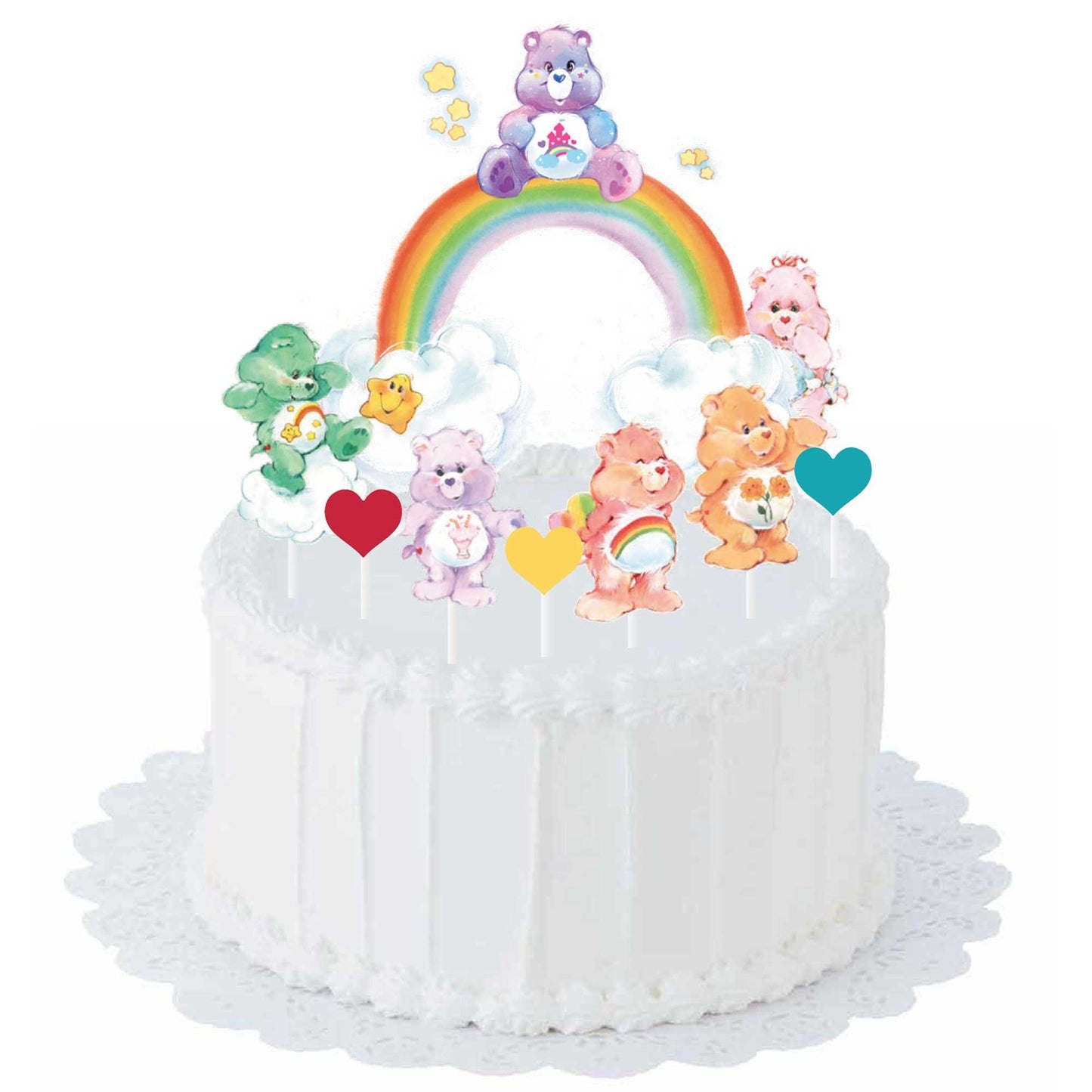 Care Bears Cake Cupcake Topper Picks (Pack of 12)