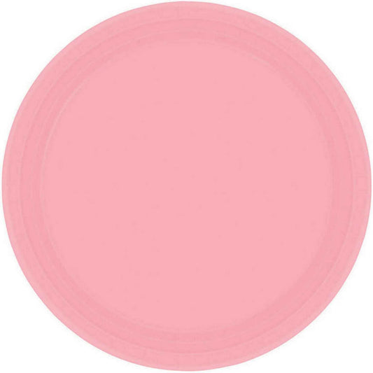 Paper Plates 17cm Round 20CT FSC - New Pink - No Plastic Coating