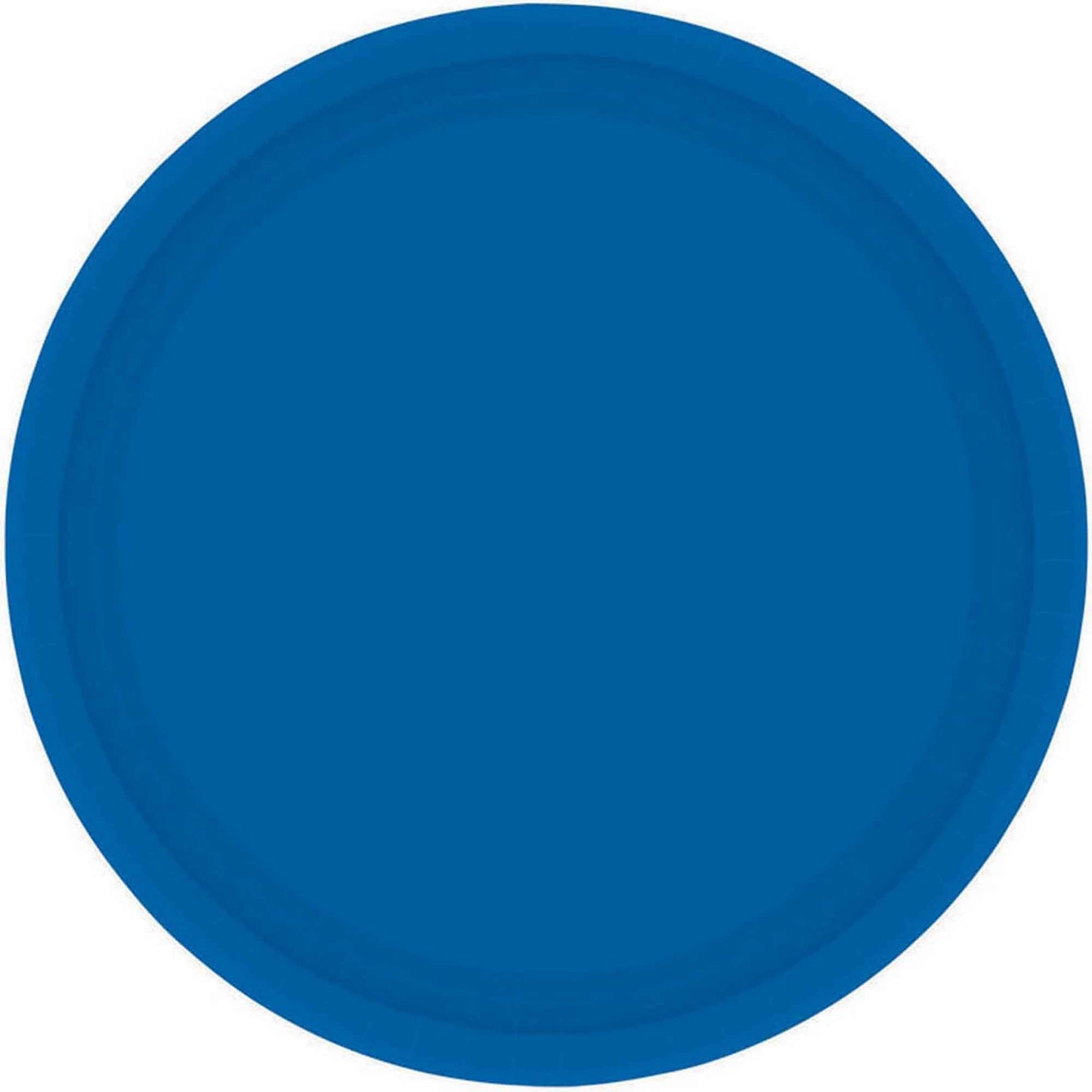 Paper Plates 23cm Round 20CT FSC - Bright Royal Blue - No Plastic Coating